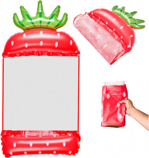 ikonka Saltea Gonflabilă Pentru Plajă Căpșuni Verde 150x70cm