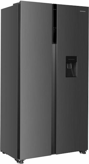 Heinner 439lt Total NoFrost Î177xL91xA59cm. Inox HSBS-HM439NFINVXWDD