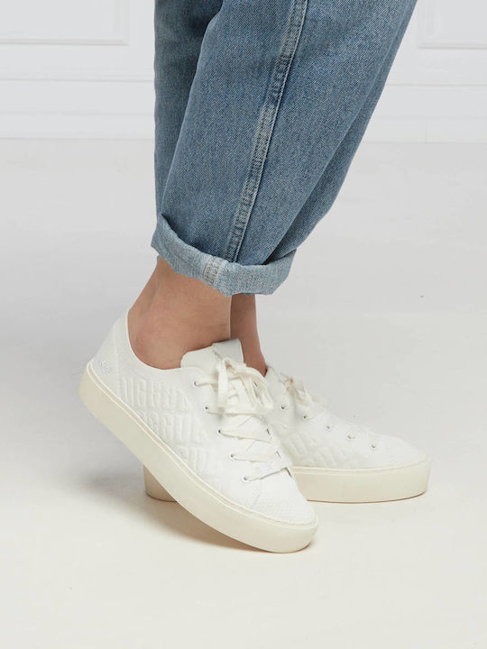 Dinale Graphic Knit Γυναικεία Sneakers Λευκά