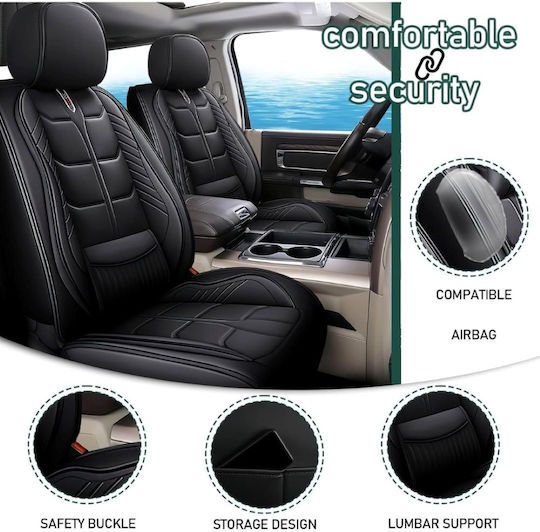 Factory Waterproof Car Cover Set 5pcs Leather Black