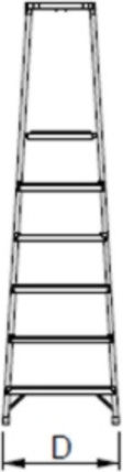 Ladder Aluminum with 2 Steps