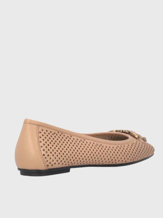 Leather Ballerinas Pink