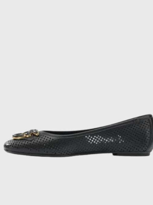 Leather Ballerinas Black