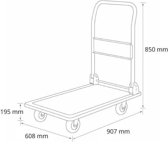 Axion Platform Trolley Foldable for Weight Load up to 300kg