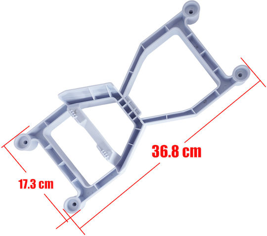 Rectangular Magnetic Car Roof Mini Satellite Roof Holder Fiberglass Installation Kit Rvs Boat Yachts Truck Stainless 4 Magnetic Bases White Code 1-per0138