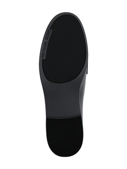 Leather Women's Loafers in Black Color
