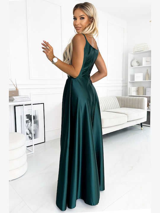 Rochii De Vară Pentru Femei Maxi Rochie Pentru Nuntă / Botez Satin Verde