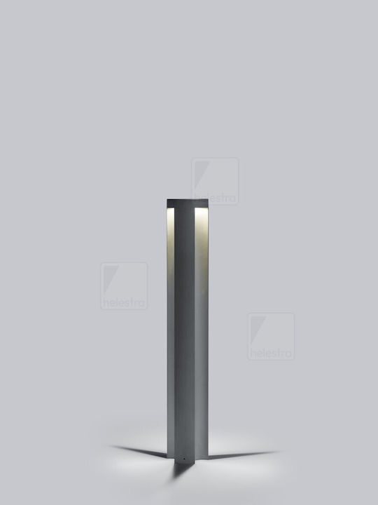 Helestra Post Mic LED Pentru Exterior 18W Cu Lumină Alb Cald IP65 Gri