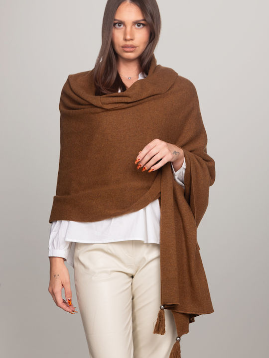 Women's Wool Scarf Brown