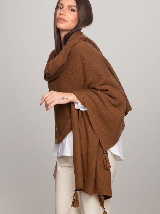 Women's Wool Scarf Brown