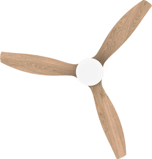 Cecotec EnergySilence Aero 5600 Classic Ceiling Fan 132cm With Gray Light Fixture