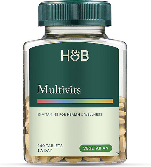 Holland & Barrett Πολυβιταμίνη για Ενέργεια, Ενίσχυση του Ανοσοποιητικού & το Νευρικό Σύστημα 240 ταμπλέτες