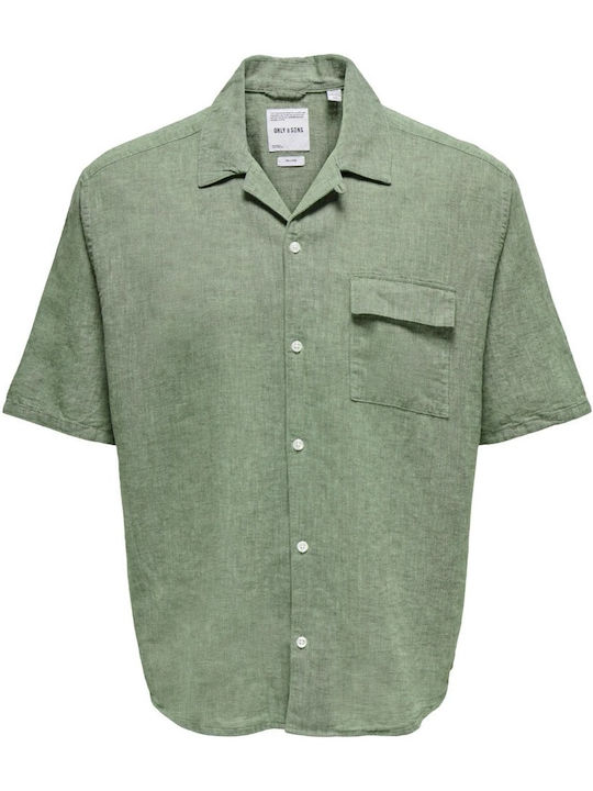 Caiden Short-sleeved Shirt Green