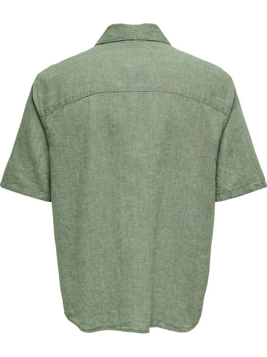 Caiden Short-sleeved Shirt Green