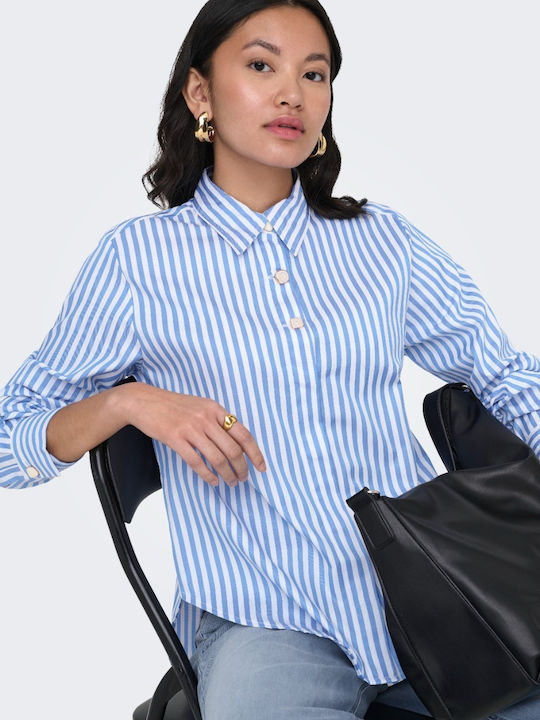 Long Sleeve Women's Shirt Light Blue
