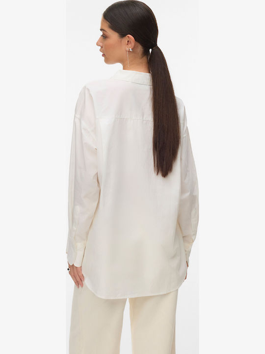 Women's Long Sleeve Shirt White