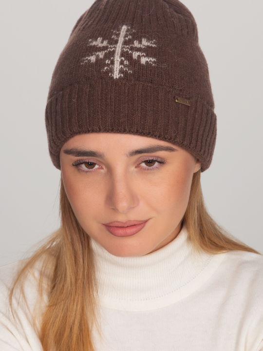 Beanie Beanie Knitted in Brown color