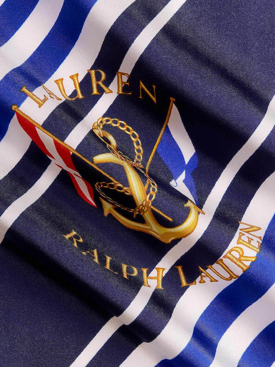 Ralph Lauren Γυναικείο Μεταξωτό Φουλάρι Μπλε