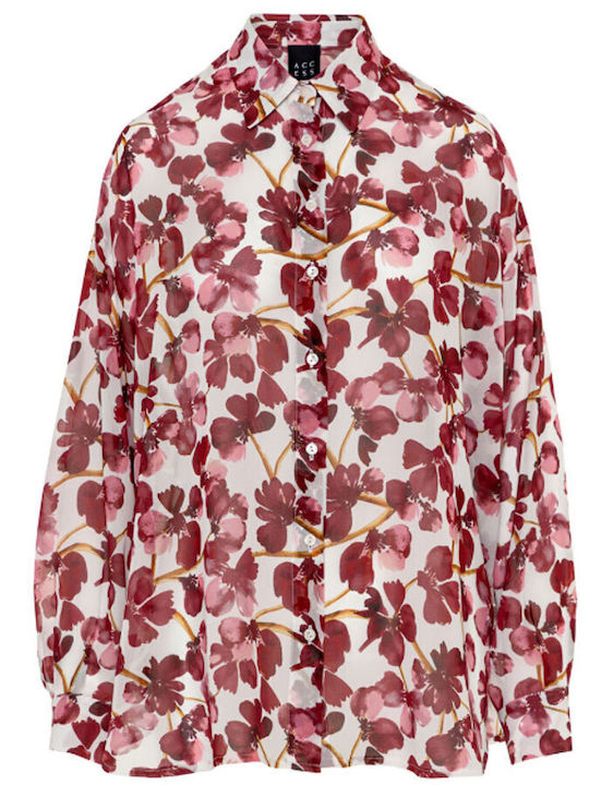 Μακρυμάνικο Γυναικείο Πουκάμισο Chili Floral