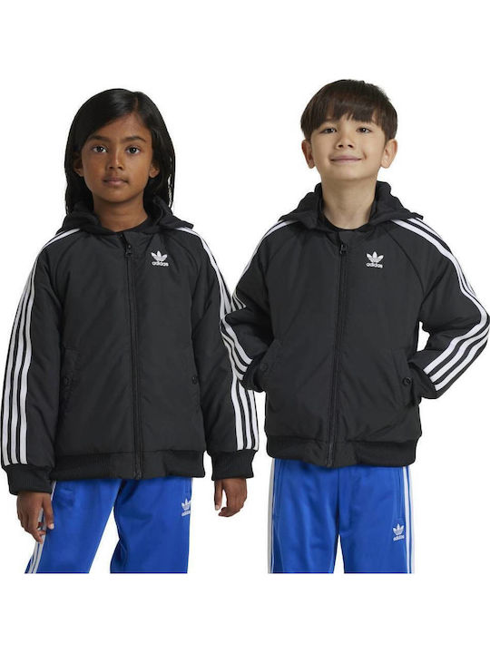 adidas Kinder Sport Jacke Schwarz