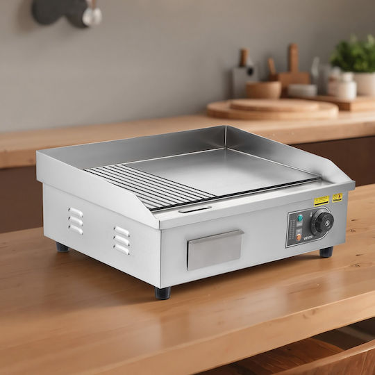 Vevor Ηλεκτρικό Πλατώ Ψησίματος 53.5x30x 3.2kW με Ραβδωτή Πλάκα