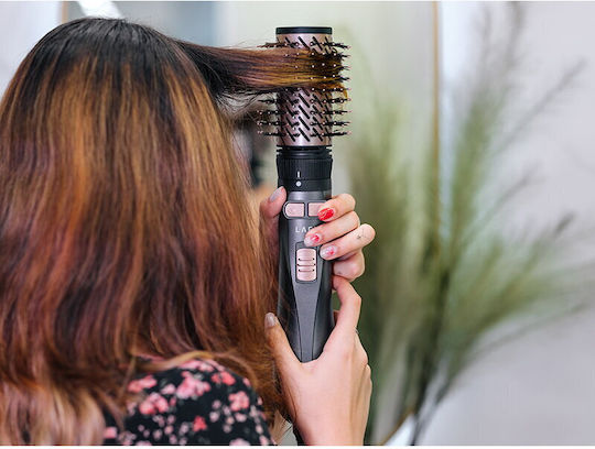 Lafe Ceramic Electric Hair Brush with Air and Rotating Head for Curls 1200W