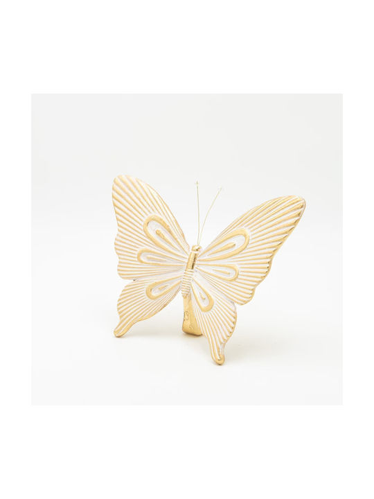 Schmetterling Polyresin Gold 24,5x9x16,5cm Διάφορα Επιτραπέζια Διακοσμητικά