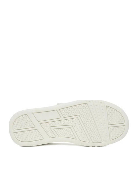 Kids Sneakers with Hoop & Loop Closure White