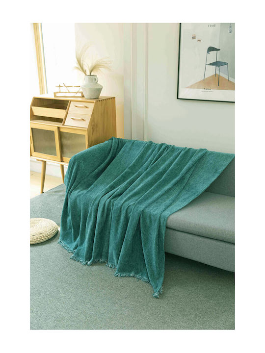 Mc Decor Ριχτάρι Διθέσιου Καναπέ 180x240εκ. Πράσινο 27384
