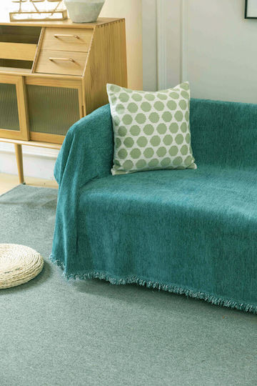 Mc Decor Σετ Ριχτάρια 2τμχ Chenille Πράσινο