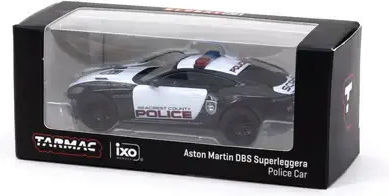 Aston Martin Dbs Superleggera Police Car Model 1:64 Tarmac