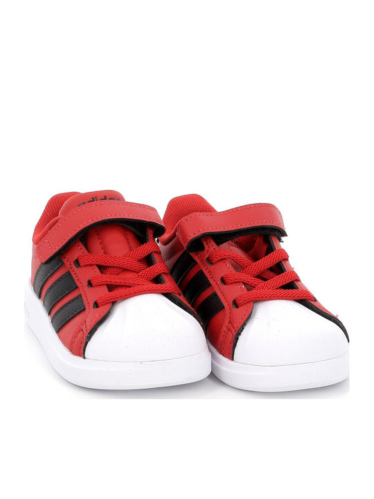 Streettalk Kids Sneakers with Hoop & Loop Closure Red