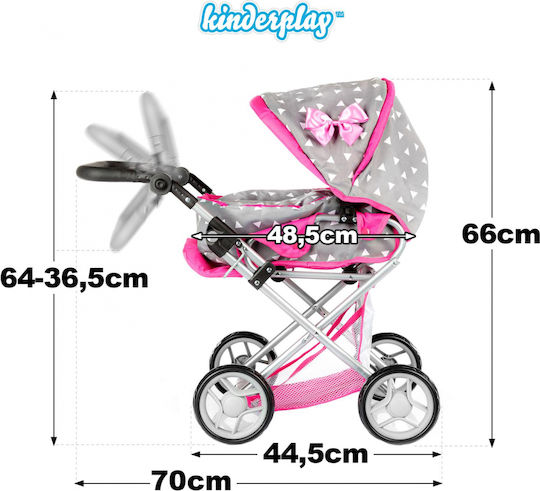 Kinderplay Cărucior pentru păpuși