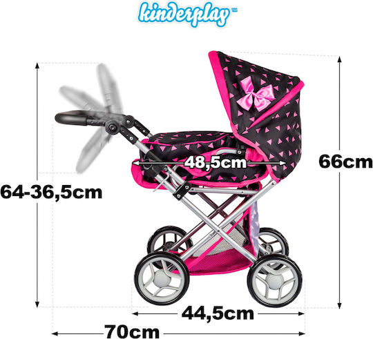 Kinderplay Cărucior pentru păpuși