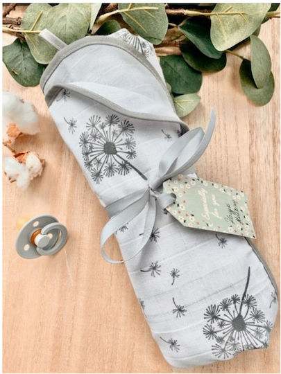 Arus Blanket Nursery Swaddling Blankets Cotton Gray 100x75cm