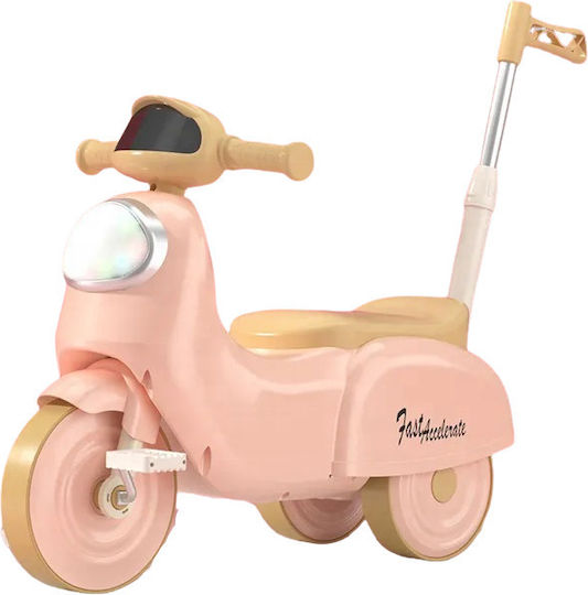 Ride On με Χειρολαβή με Ήχους Ροζ
