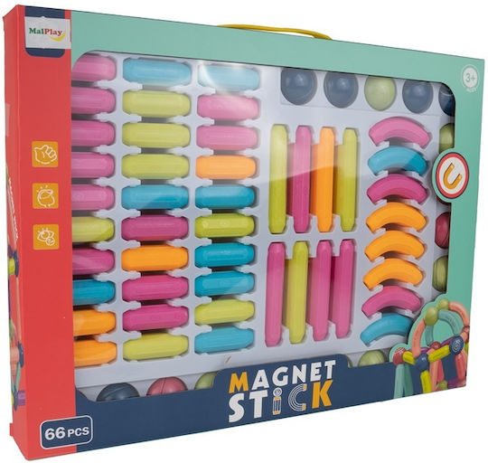 MalPlay MalPlay Magnetisches Bau- und Konstruktionsspielzeug für Kinder ab 3 Jahren