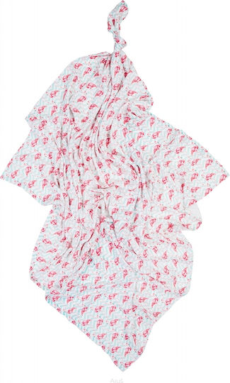 Arus Baby Burp Cloth Pink 75x75cm.