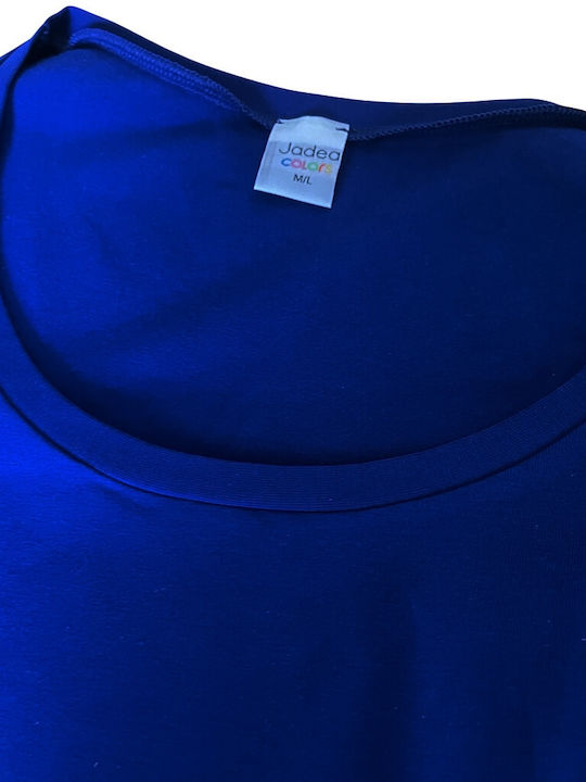 Kurzärmelig Blau Damen T-Shirt