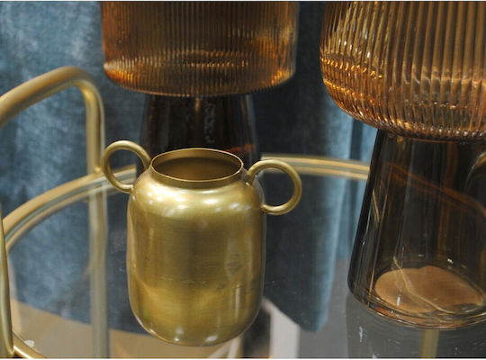 Atmosphera Decorative Vase Gold 11.5x8x24cm