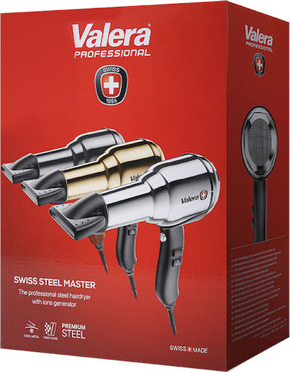 Valera Swiss Steel-master Light Chrome Επαγγελματικό Πιστολάκι Μαλλιών 2000W