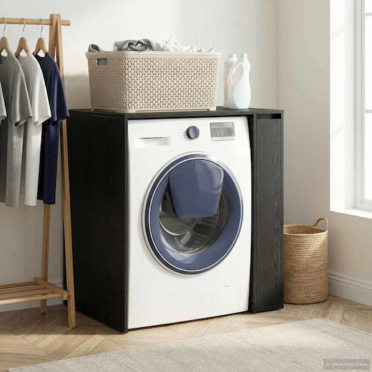 vidaXL Cabinet de baie Mobilier pentru baie L87xA60xÎ89cm Negru