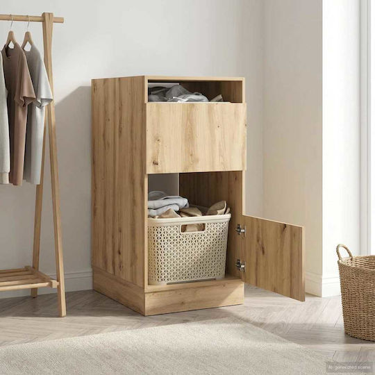 vidaXL Bathroom Cabinet Laundry L50xW68xH162cm Oak