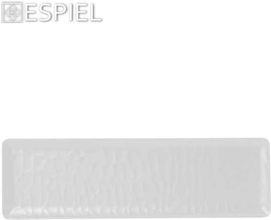 Espiel Wavy Matte Servierplatte Oval Kunststoff Weiß 53x16.2cm 24Stück Espiel Wavy Matte Servierplatte Oval Kunststoff Weiß 53x16.2cm 24Stück