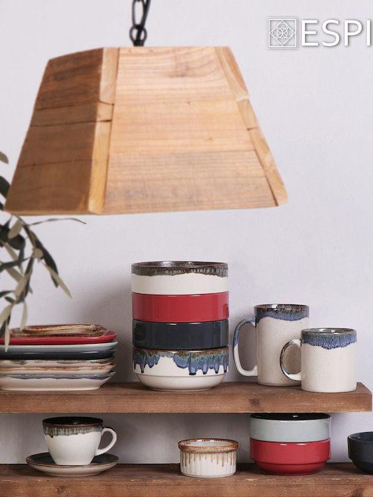 Espiel Essentials Serving Platter Rectangular made of Porcelain Red 15x8.5cm Espiel Essentials Serving Platter Rectangular made of Porcelain Red 15x8.5cm