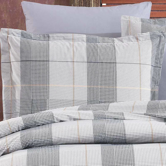 Dimcol Pillowcase Set with Envelope Cover Grey 50x70cm.