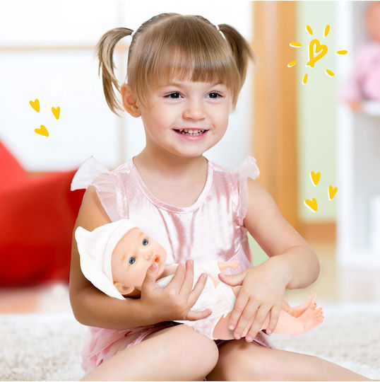 MalPlay Păpușă Bebe Pentru 3+ Ani 31.2 Cm