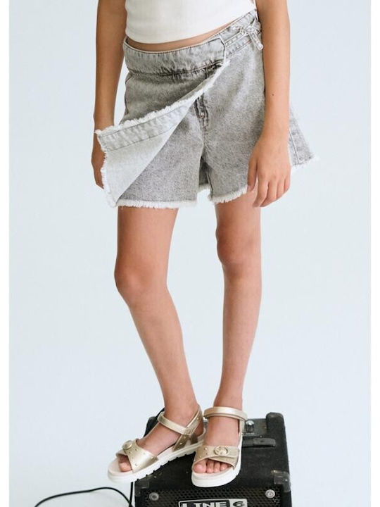 Kids' Denim Skirt Gray