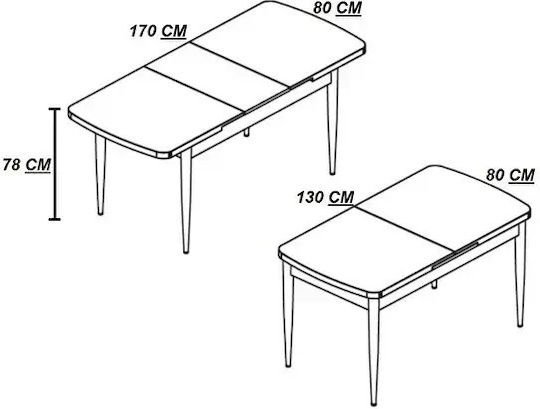 Set Mobilier Pentru Sufragerie Negru Model Marmură Scaune Maro