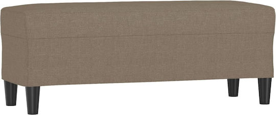 Taburet Tapițat cu Țesătură Galben Deschis 100x35x41cm
